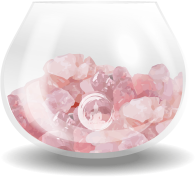 rozenkwarts mineraal lamp